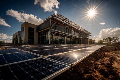 construção com energia solar